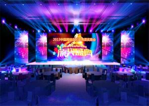 Quality Mobile Portable LED Backdrop Screen Rental , P4 Indoor LED Display Board Full Color for sale