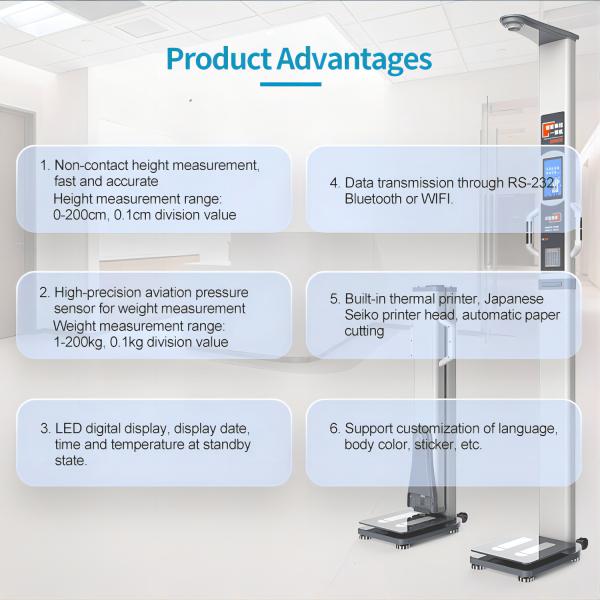 ODM Supported Digital Electronic Body Fat Analyzer Scale with Printer Arabic English Russian Spanish Thai