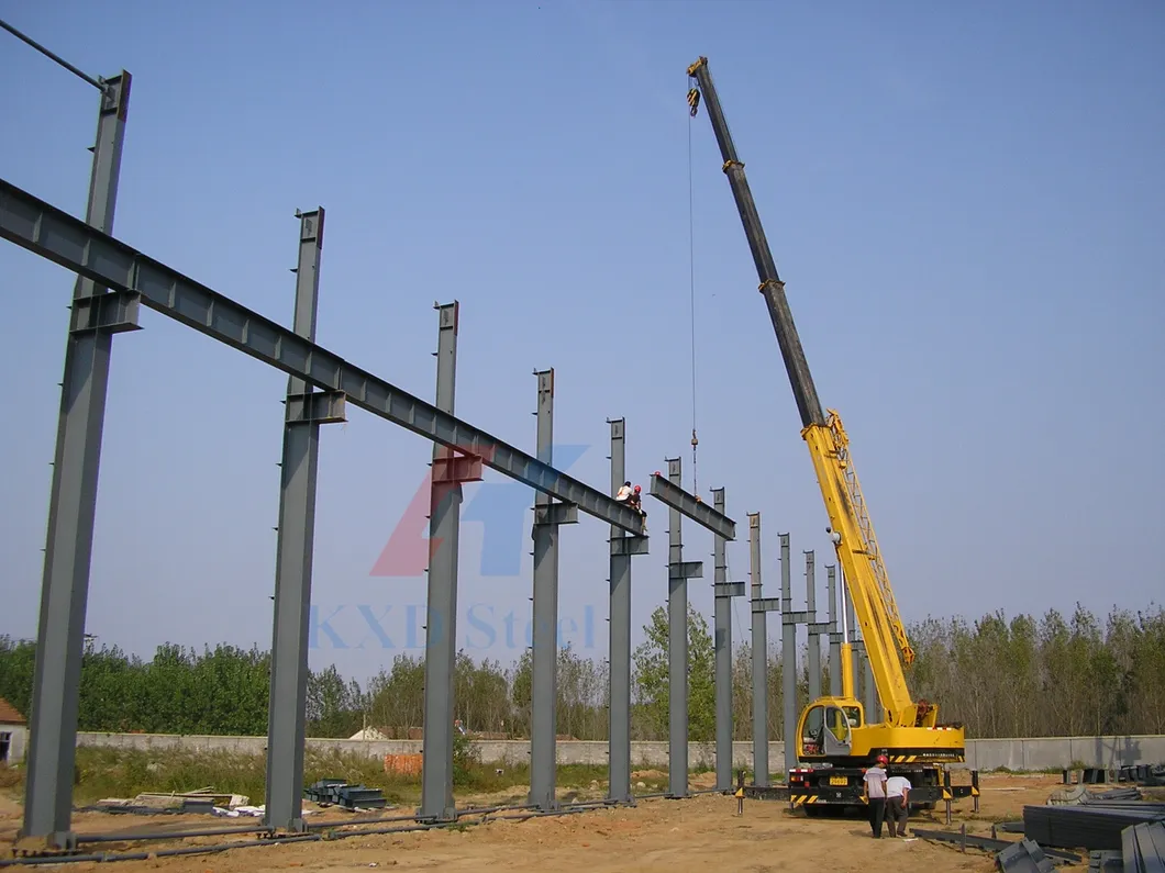 Prefabricated Galvanized Light Construction Steel Structure Production Factory Construction Warehouse (KXD-SSW50)