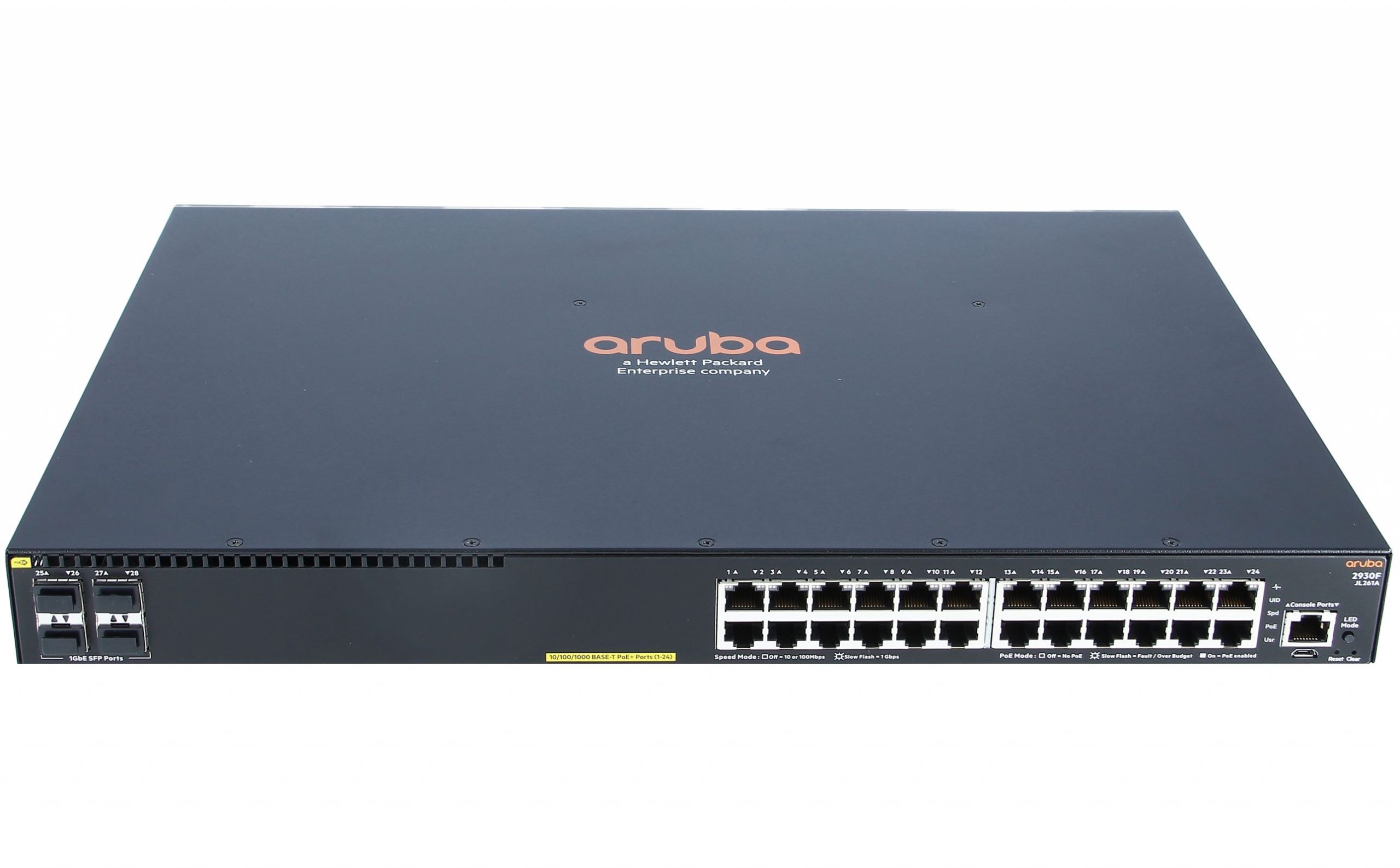 Aruba 2930F JL255A 24G POE 4SFP Gigabit Switch with Advanced Networking Features
