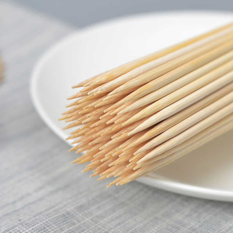 Non Stick Disposable Barbecue Bamboo Sticks Durable and Lightweight Length 12cm