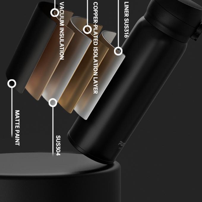 Insulated Portable Light Weight 500ml Double Wall Stainless Steel Bottle 316 Stainless Steel Vacuum Flask Travel Water Bottle Travel Friendy