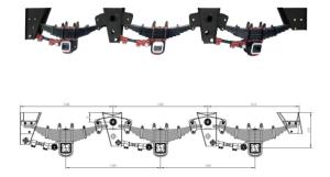 Quality 12*2T Mechanical Suspension for trailer for sale