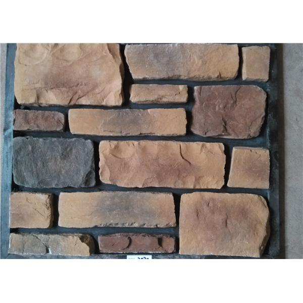 Classical Style Wateproof Faux Exterior Stone , Faux Veneer Stone Panels For Home Building