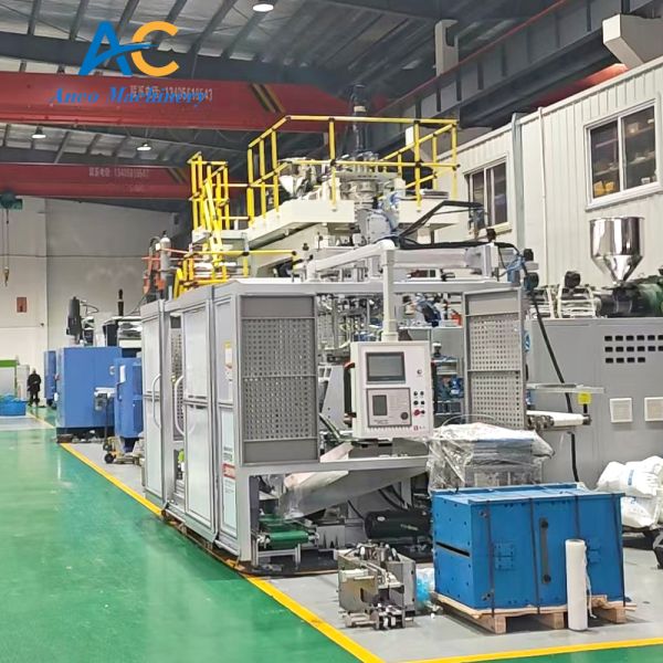 Large guardrail Protective equipment Blow Molding Machine 300kg/H 1 Layer Barrel Making Moulding Machine