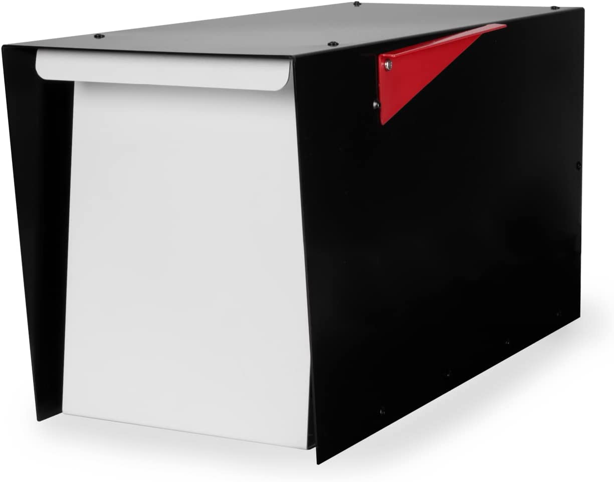 Mail Box Post Wall Mount Locking Mailbox with Code Lock Large Capacity Letterbox with House Numbers