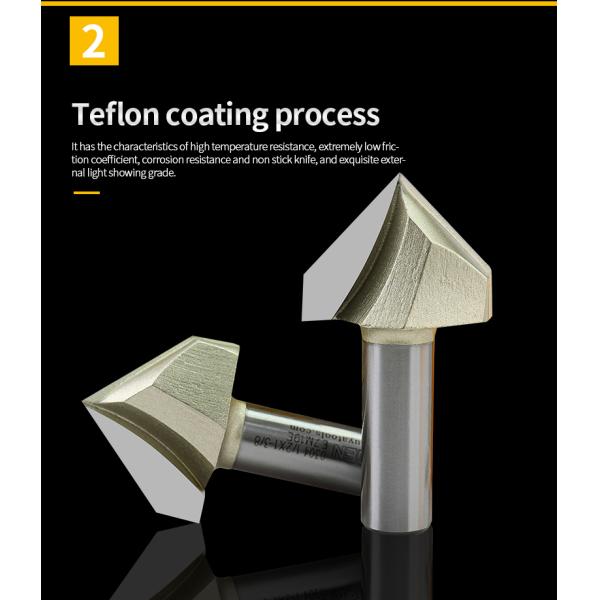 Arden 6.35mm Cnc Drill Bits Slotting Cutter 1/4 X 3/8 Wood Carving Router Bits