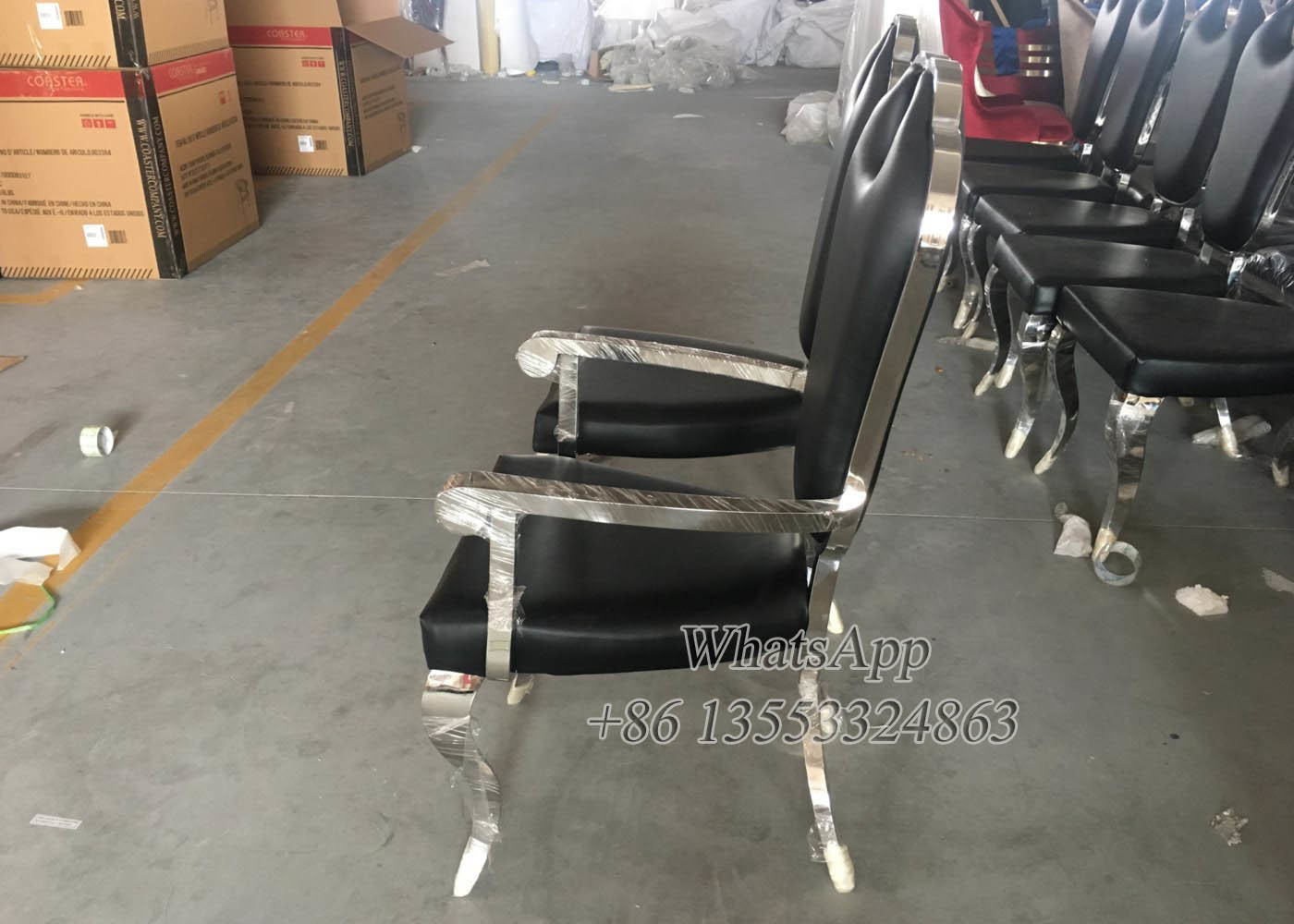Stainless Steel Armchairs With Leather For Wedding, Event and Party (YS-2-1)