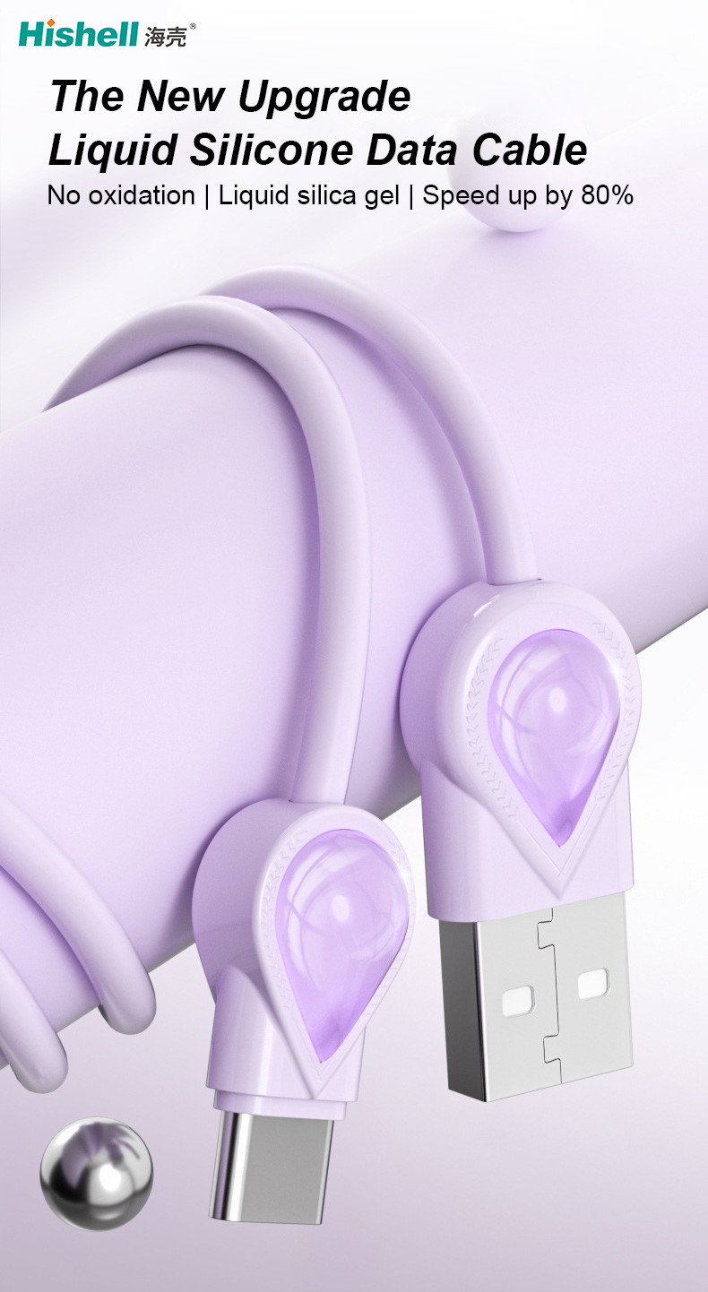Ultraportable Antiwear Fast Charging Data Cable , Antifreeze Micro USB Color Wires