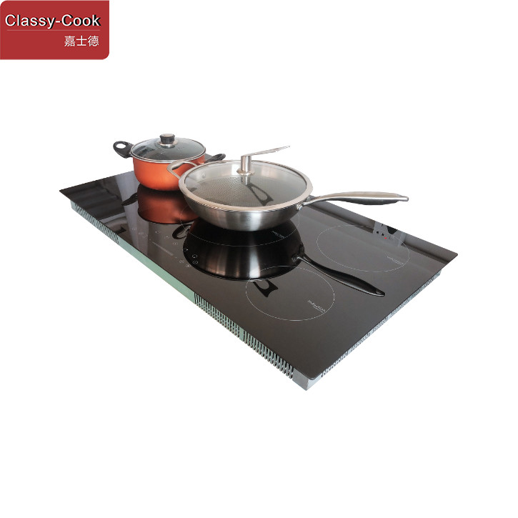 China 9700 Watt 90cm Ceramic Induction Hob With Flex Zone Burners on sale
