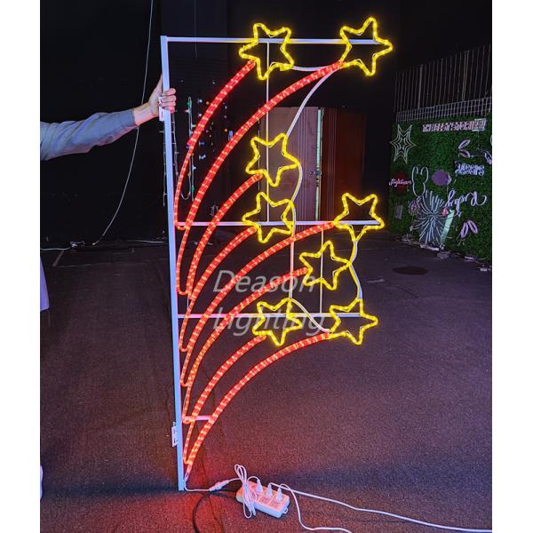 decorative street light pole led christmas lights