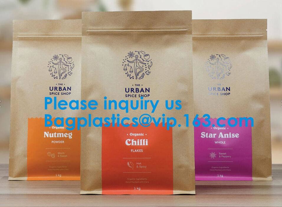Glossy Laminate Zipper Bag Aluminum Foil Flat Pouch Bag Matte Finish Aluminum Foil Compostable Doypack