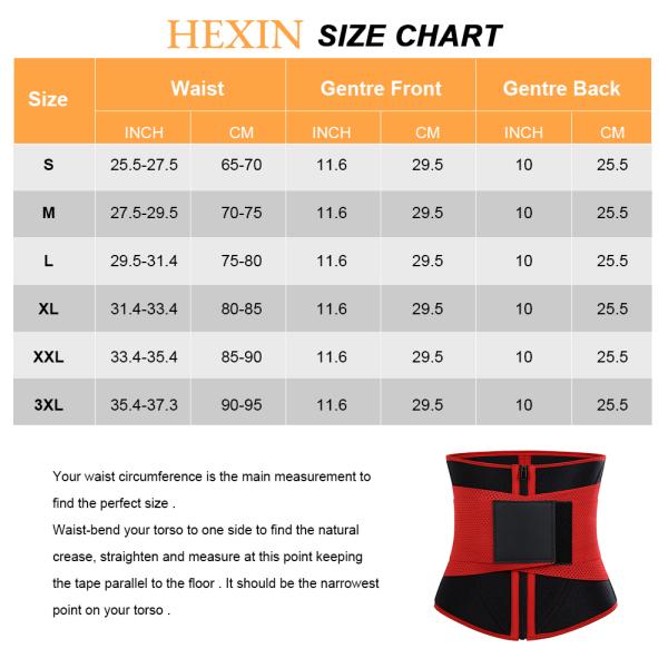 100% Polyester Outer Layer Waist Trainer Shaper for Women 10 Steel Bones Neoprene