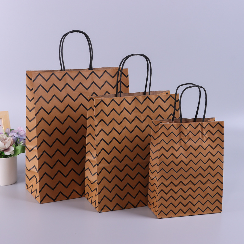 Eco Friendly Luxury Folding Kraft Paper Shopping Bag with Custom Color Reasonable OEM