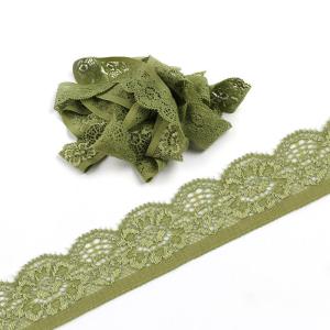 Quality black lace stretch ribbon 35mm white ribbon and lace for sale