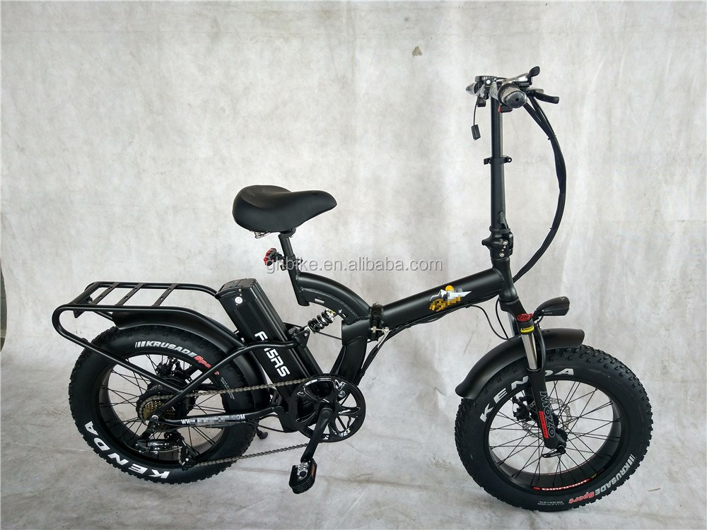 24" Long Frame Electric Beach Cruiser Bike with 48V Brushless Motor and 3.0 Fat Tires