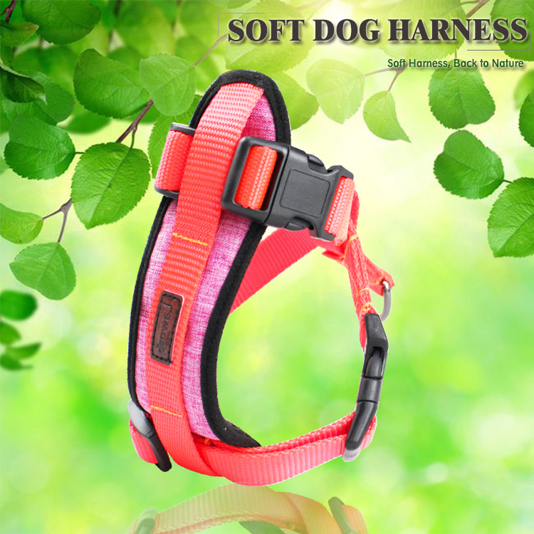 No Pull Custom Nylon Dog Harness , Easy Walk Nylon Dog Pet Harness For Walking