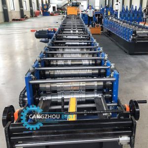 Galvanized Rain Gutter Profile Rollformer Machine With PLC Control