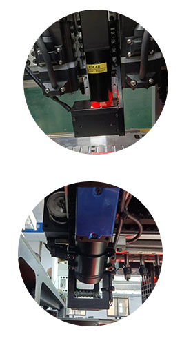 Multifunctional SMT Mounting Machine Double Module 4 Sets Cameras
