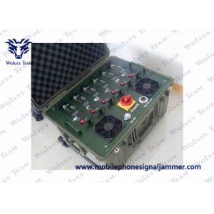 China Military 300W Bomb Signal Jammer Mobile Phone Signal Jamming Device on sale