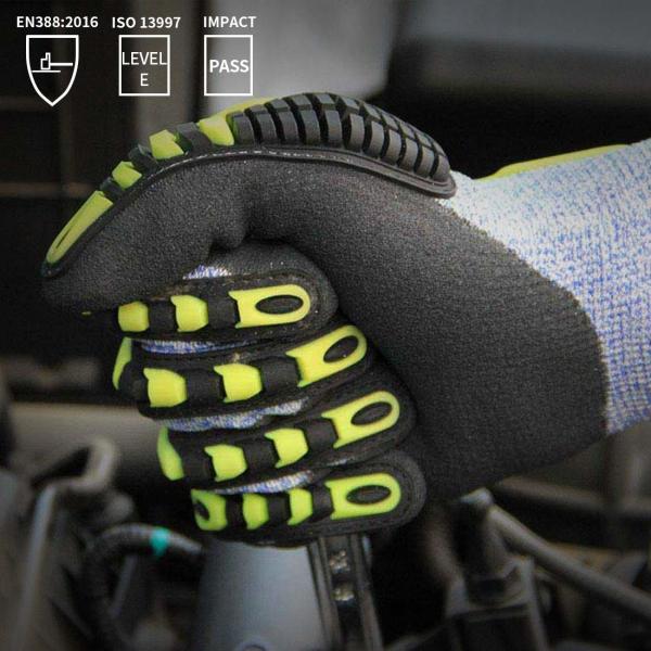 High Performance Impact Cut Proof Work Gloves Mechanic Mining Work Gloves