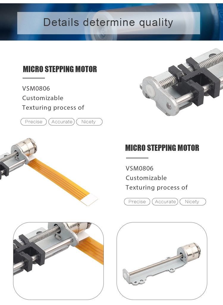 10mm 5V Stepper Motor with M3P1.2mm Screw and Copper Nut