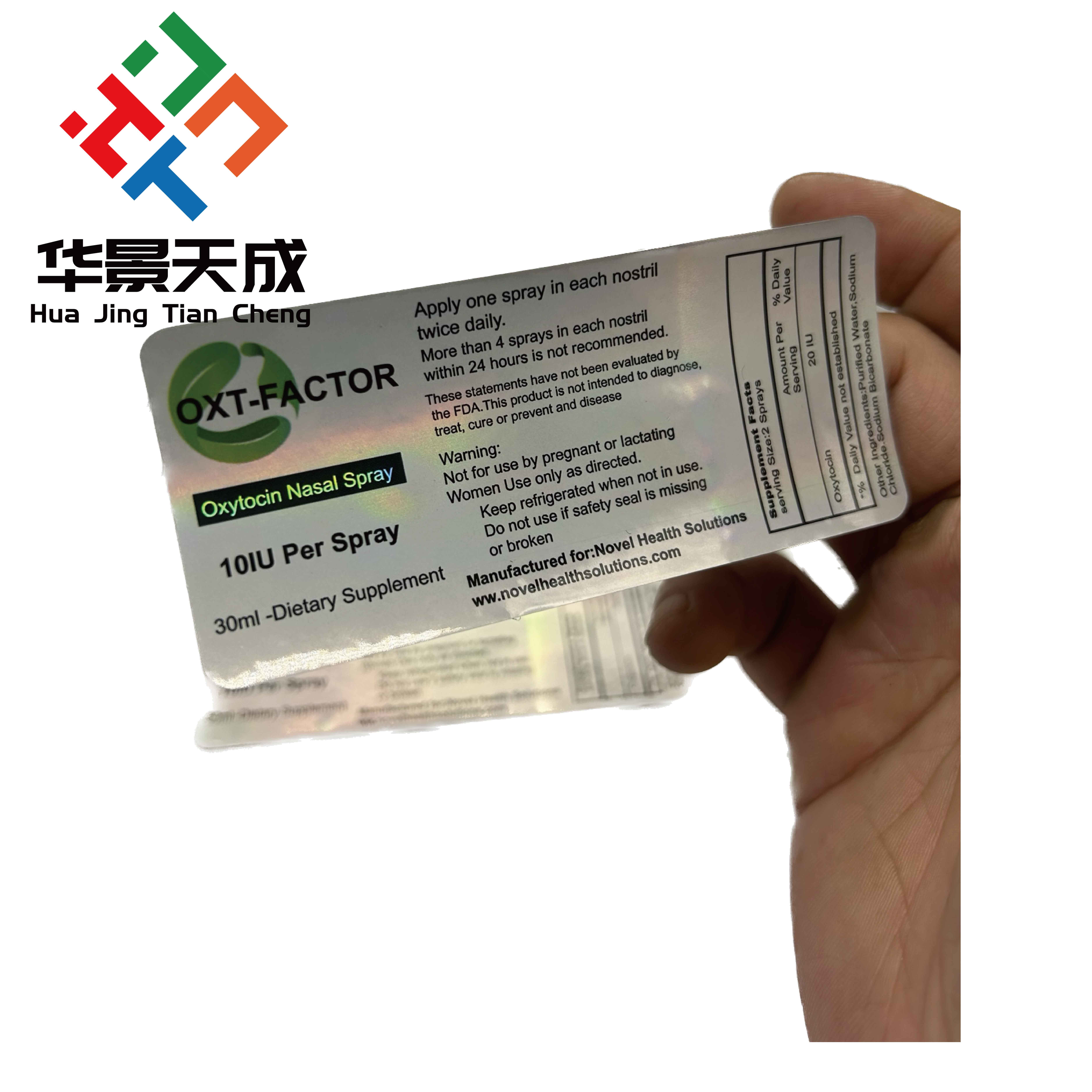 SARMs RAD-140 Tablets Oral 50mg Plastic Bottles Labels , UV Printing Custom Vial Labels