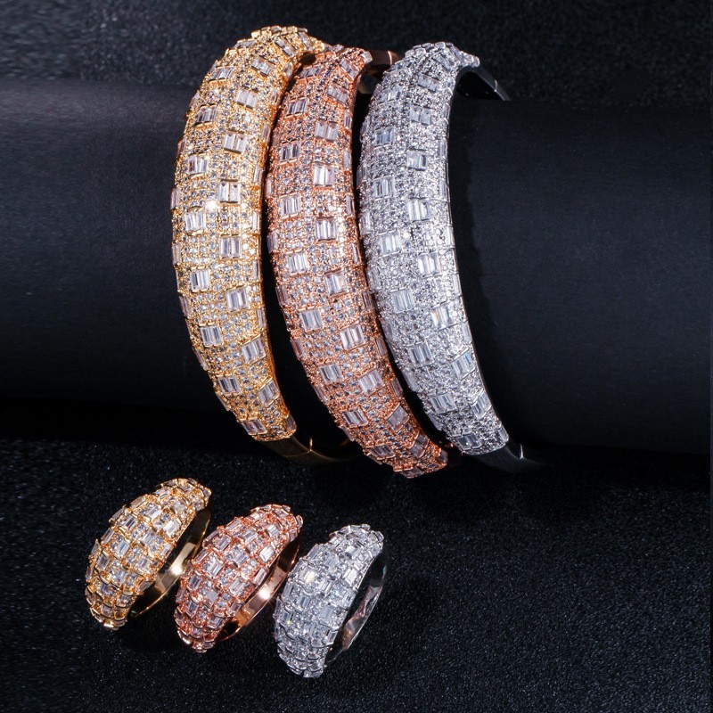 Fashion Cubic Zirconia Bracelet Bangle Chain Bracelets For Women Gold Silver Color Hand Chain CZ Bracelet Jewelry