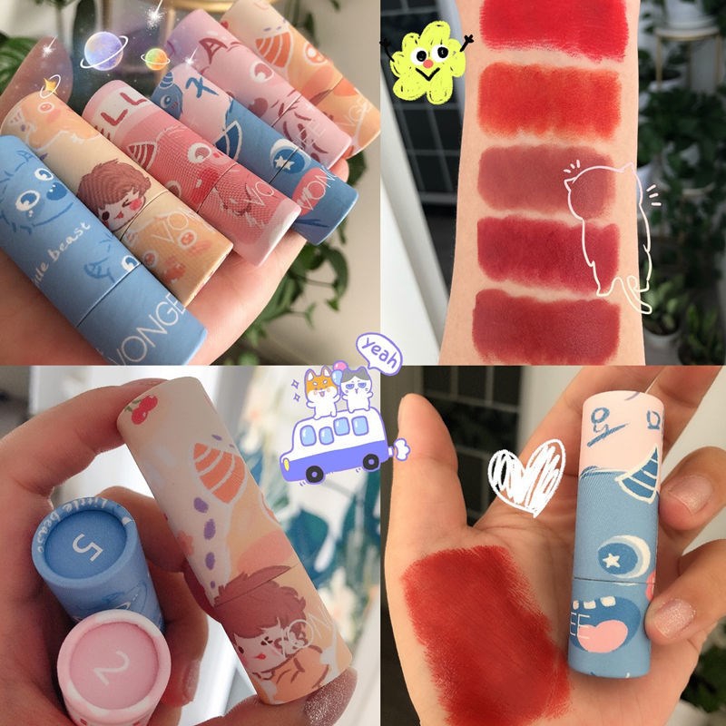 Twist Up Cosmetic Paperboard Lip Balm Tubes Reusable Biodegradable
