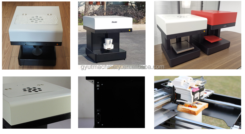 4 Color CMYK Inkjet Printer for DIY Printing of Coffee Food Rose and Flower at Affordable