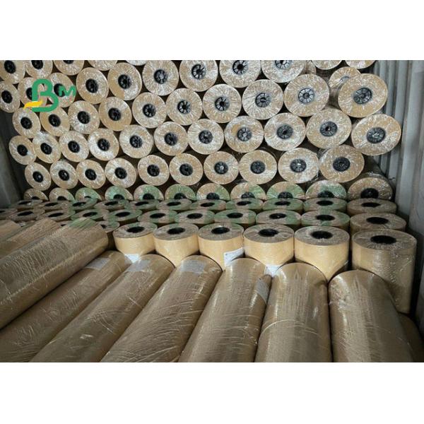 70grams 80grams Brown Kraft Paper Rolls 70cm 100cm Width For Flower Packaging
