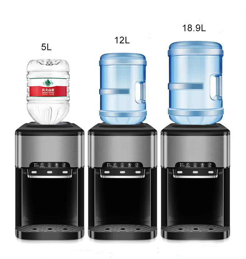 25kg Bullet Ice Maker Small Home and Commercial Ice Making Machine with 3 in 1 Water Dispenser Capacity 10-20Kg/Day