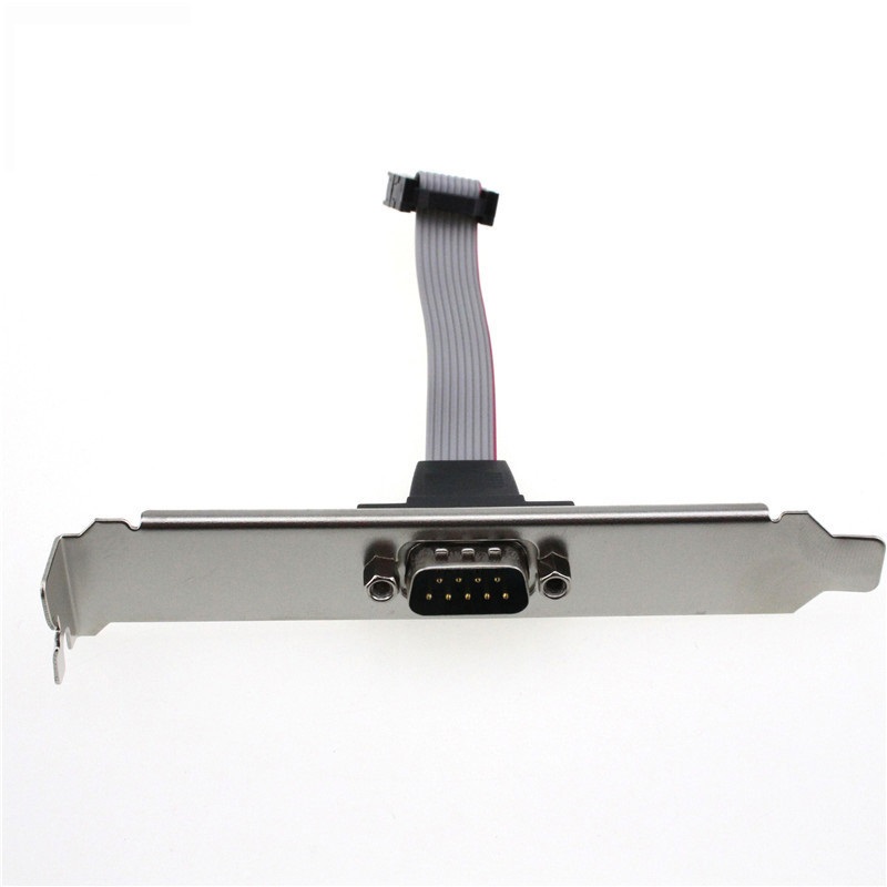 VGA Cable Housing D-sub with Iron RS232 to IDC 2.54 10pin Mmaleblack Polybag Copmalestock