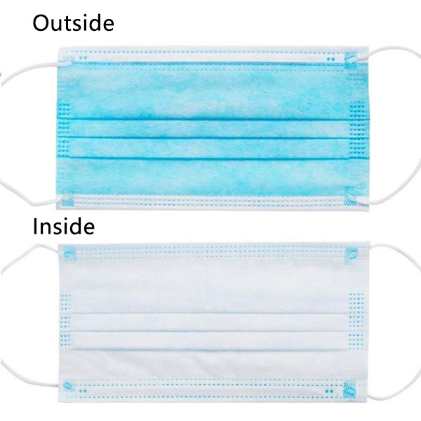 Wholesale Disposable Color Mask Breathable 3 Layer Face Mask