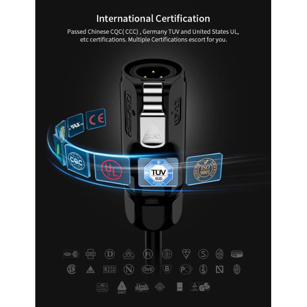 Water Resistance IP68 in Mated Cable Connector Outdoor Use M12 5 Pin Waterproof Connectors