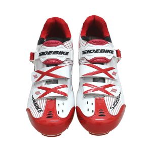 Quality Red And White Mountain Cycling Shoes Geometry Design Body High Pressure Resistance for sale