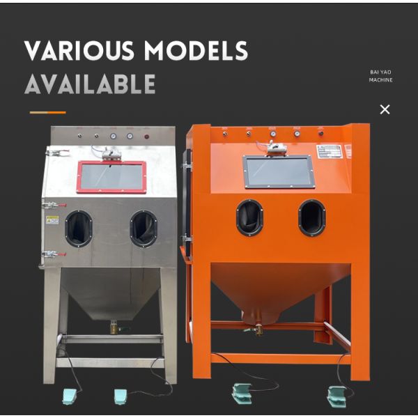 Manual Dustless Sand Blast Machine Glass Beads Blasting Media