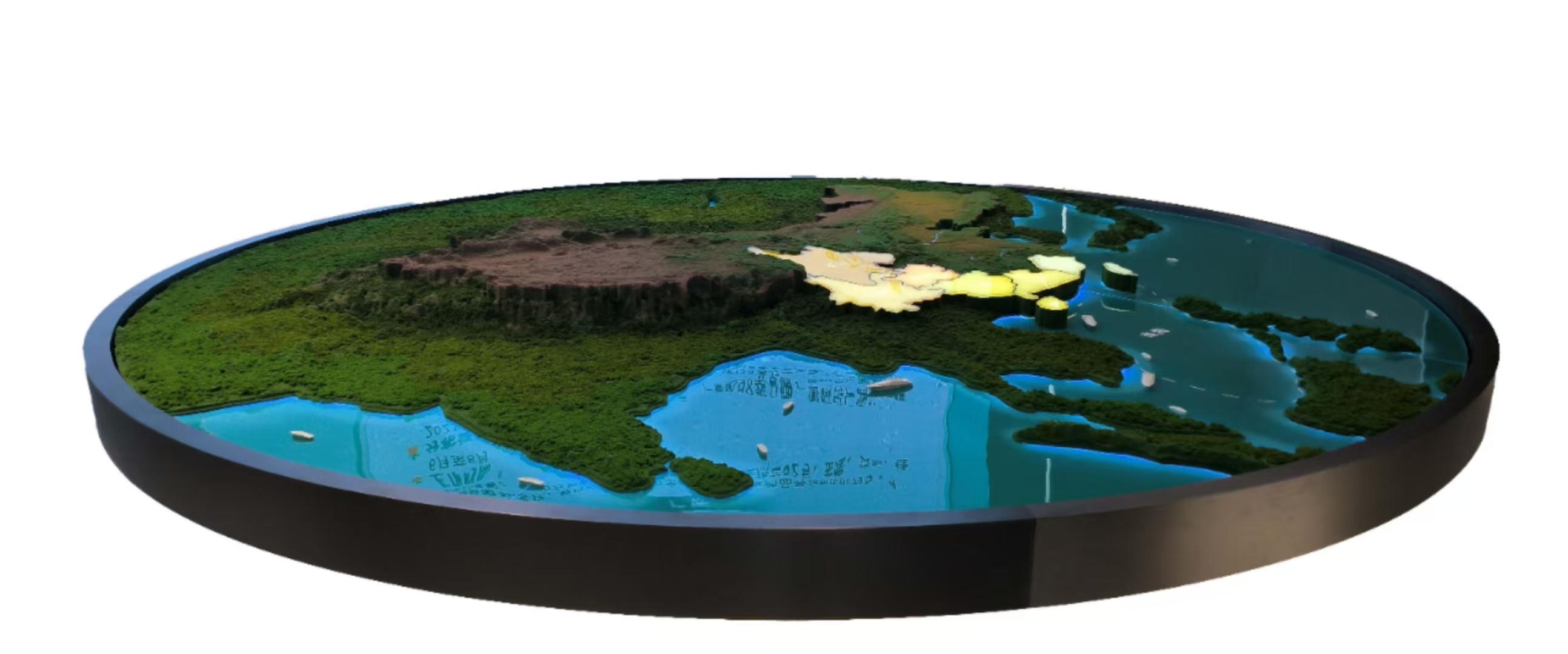 Close-up of architectural model with realistic textures
