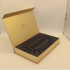 Embossing Cosmetic Paper Box , Packaging Box Skincare With PS Insert Tray Butter