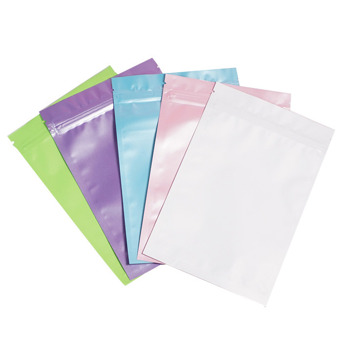 Hot sale custom glossy printed aluminum foil zip lock plastic bag