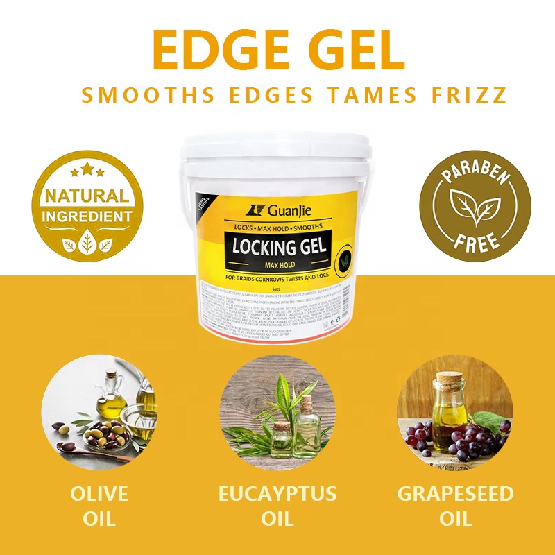 Edge Control Gel 64oz Flake Free Hold Smooths Tames Frizz Soft Finish For Curly Hair