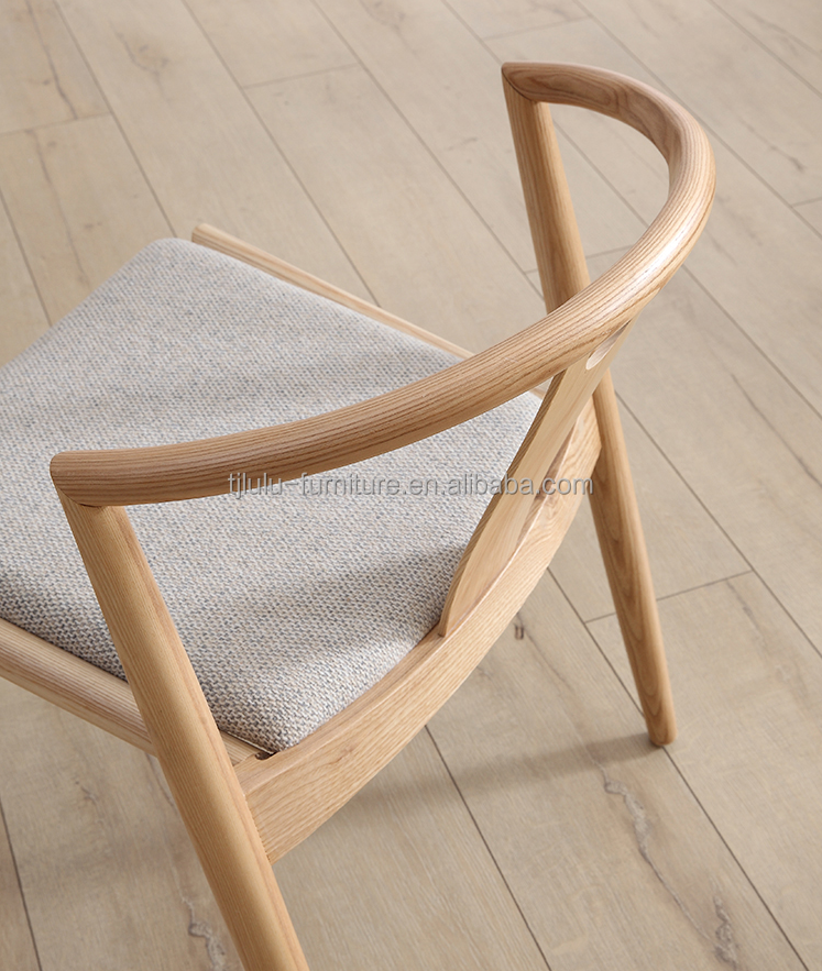 Mail Packing N Dining Room Furniture Modern Solid Wood PU Leather/Fabric Stacked Chair for in Restaurant and Living Room