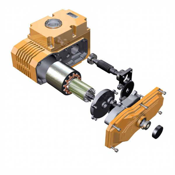 Compact Aluminum Alloy Electric Actuator Intelligent Explosion-proof Remote Control IP68 Protection 30-1400Nm Output Valves
