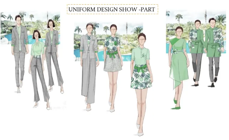 High-End Customized Fast Food Restaurant Work Uniform