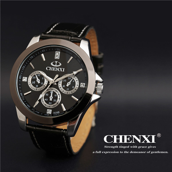 2015 New Fashion Wristwatch Stainless Steel CHENXI Top Quality Alloy Watch Leather Watch