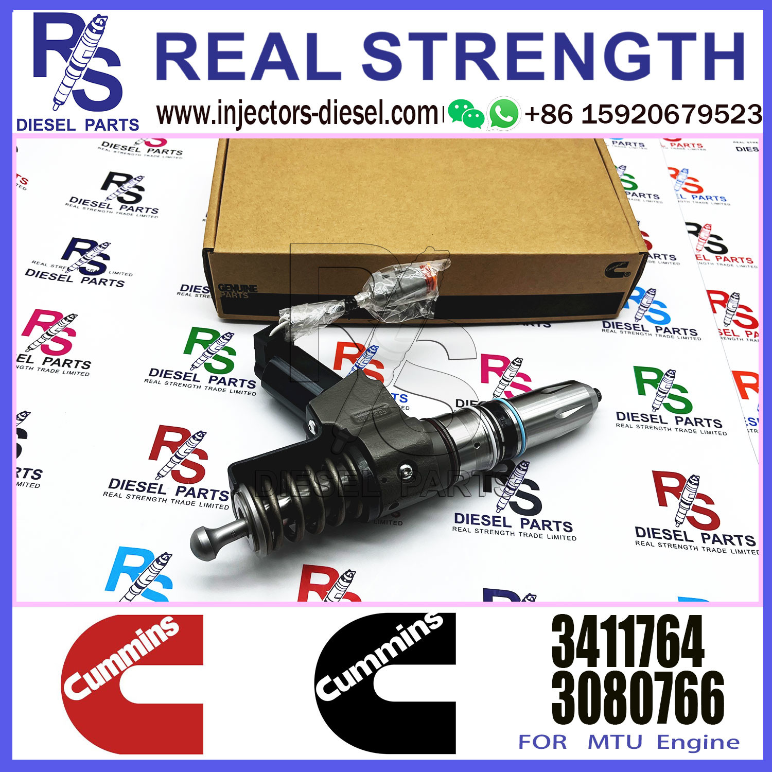 Diesel Engine Parts Common Rail Fuel Injector 3411766 3652541 3083662 3411763 3411764 3411767 For Cummins