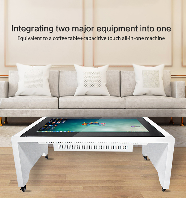 55 Inch Interactive Touch Screen Coffee Table For Conferenc / Dining / Display / Bar