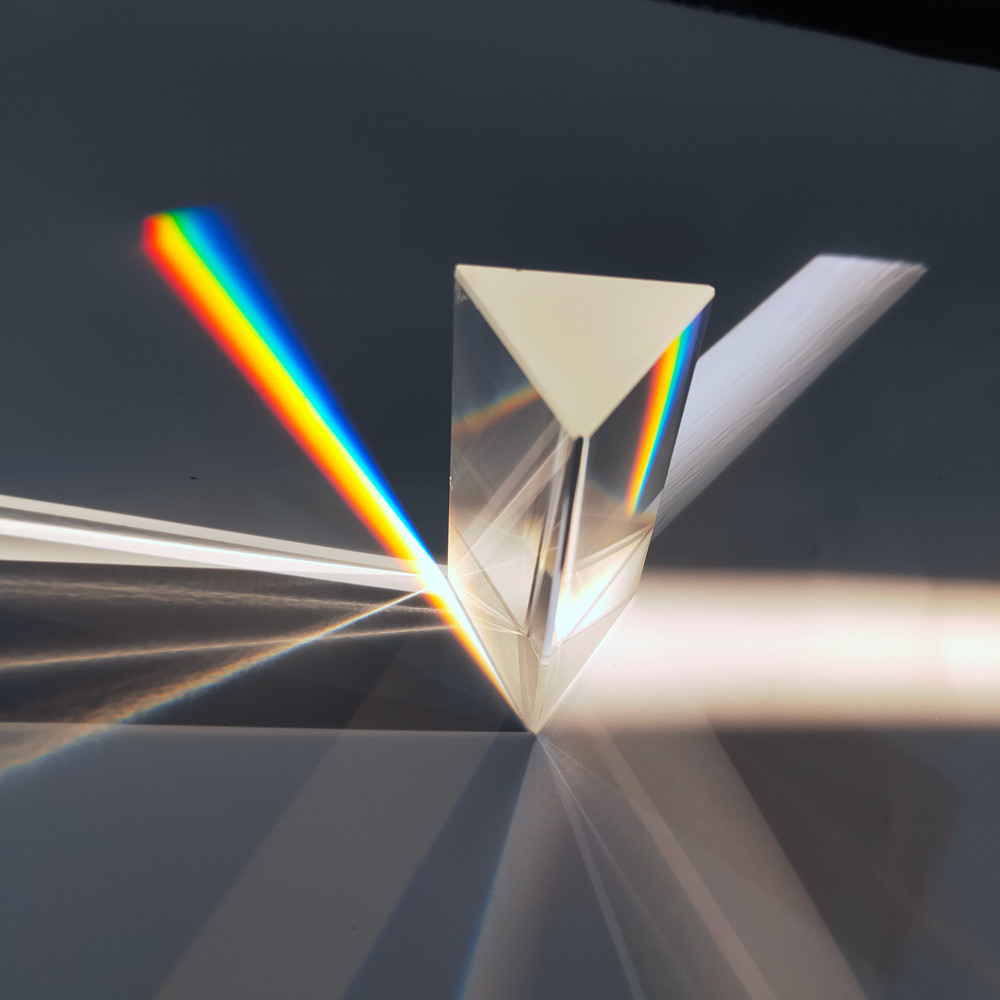 Quality Optical Right Angle Glass Prism Shape Customizable For Lighting for sale