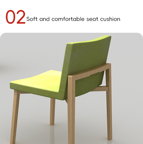 Solid Wood Sturdy Chair With Soft And Comfortable Seat Cushion Support customization