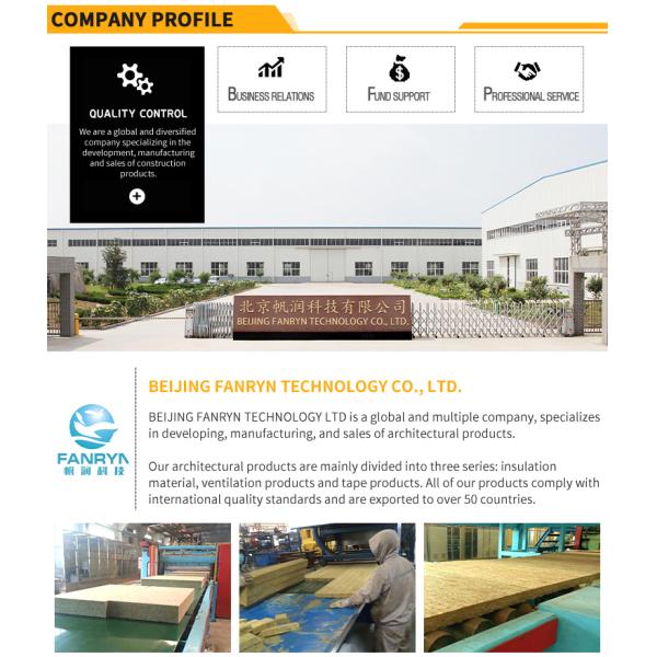 30 - 100mm Thickness Insulation Material Rock Wool Board For Wall Insulation
